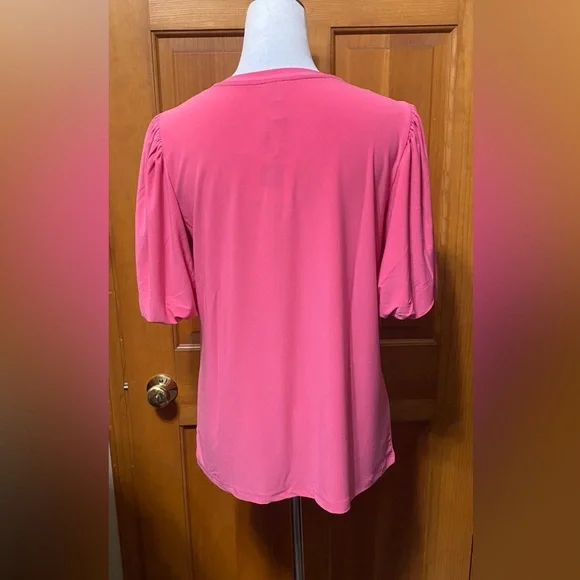NWT Anne Klein Balloon Sleeve Top - Picture 2 of 5